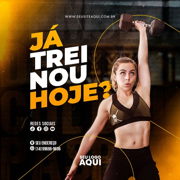 ACADEMIA - CROSS FIT - FITNESS | SOCIAL MEDIA | PSD EDITÁVEL