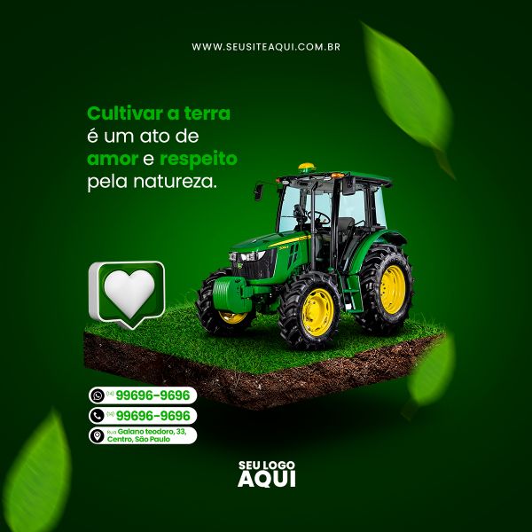 AGRONEGÓCIO, AGRICULTURA, AGROPECUÁRIA - SOCIAL MEDIA | PSD EDITÁVEL