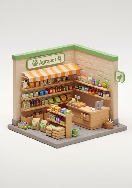 UMA MINIATURA DE UMA LOJA DE AGROPET 4