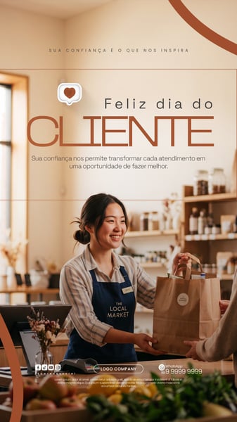 DIA DO CLIENTE HOMENAGEM ESPECIAL ARTE PARA REDES SOCIAIS SOCIAL MEDIA PSD EDITÁVEL 4 STORY