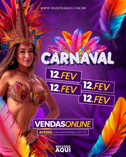 FEED - CARNAVAL | CARNIVAL | FESTA | PSD EDITÁVEL