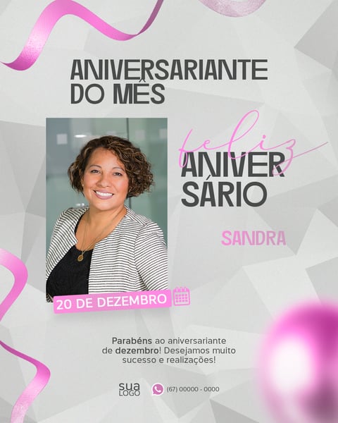 FLYER REDE SOCIAL FELIZ ANIVERSÁRIO PSD FEED 7
