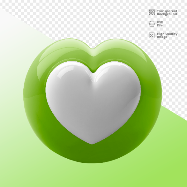 CORAÇÃO -  ELEMENTO 3D CORAÇÃO  PARA COMPOSIÇÃO