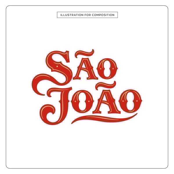 LETTERING SÃO JOÃO PARA COMPOSIÇÃO 8