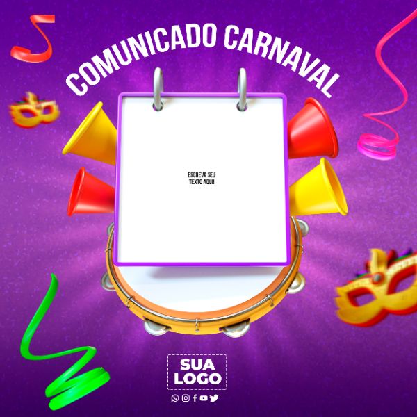 COMUNICADO CARNAVAL TEXTO EDITÁVEL