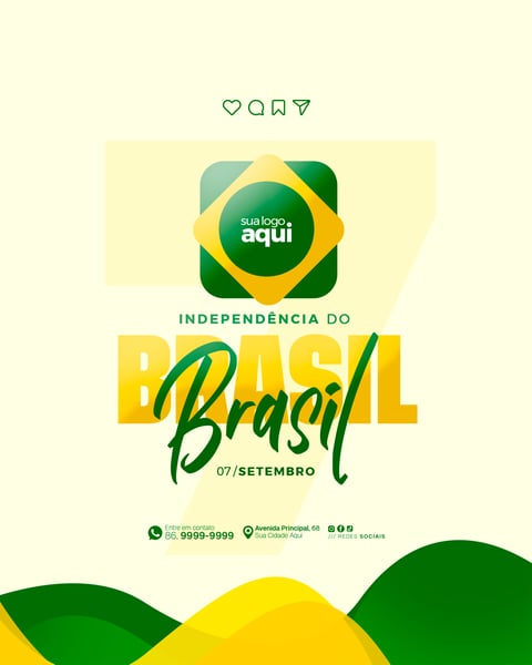 Social Media Independência do Brasil 7 de Setembro
