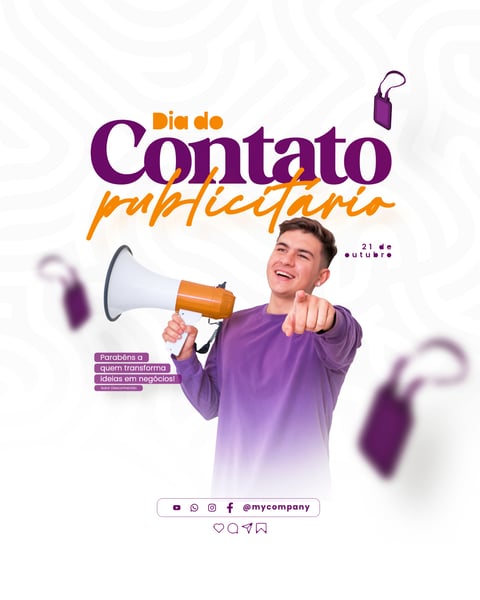 DIA DO CONTATO PUBLICITÁRIO 21 DE OUTUBRO SOCIAL MEDIA PSD EDITÁVEL 6