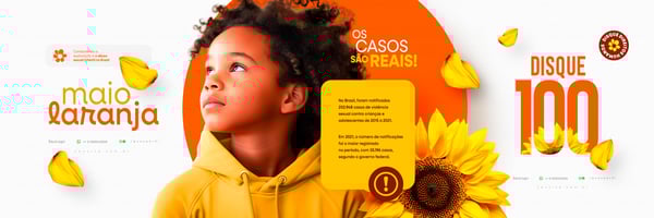 YFX MAIO LARANJA PROTEÇÃO A CRIANÇA CAMPANHA SOCIAL MEDIA POST PSD TEMPLATE 5