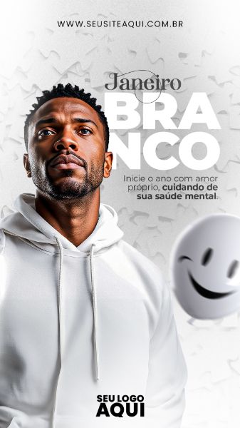 STORY | JANEIRO BRANCO | CUIDE DA SAÚDE MENTAL | PSD EDITÁVEL