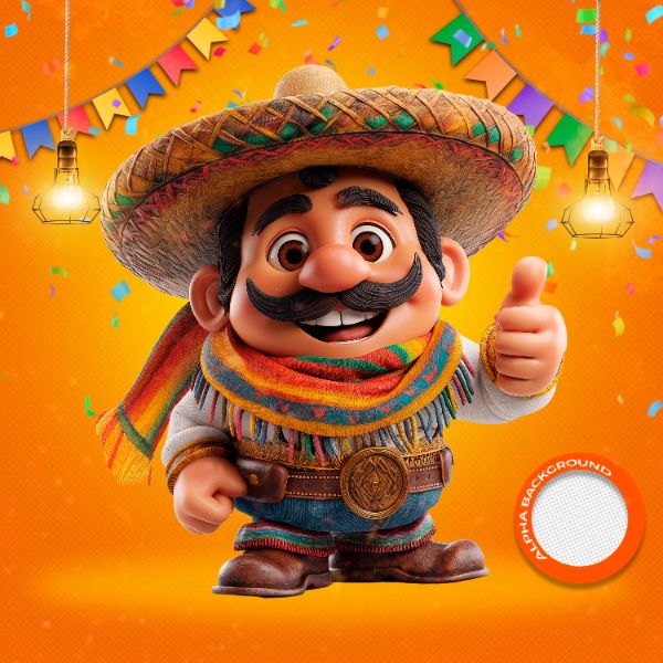 MASCOTES DE FESTA JUNINA MODELO 18