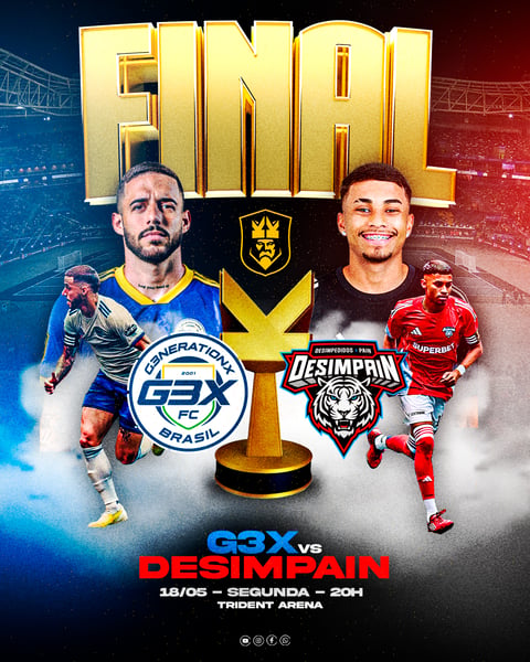 Final Kings League G3X VS DESIMPAIN PSD Editável