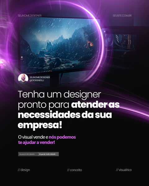 UM DESIGNER PARA ATENDER VOCÊ