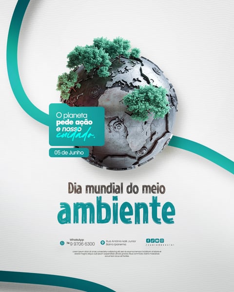 05 DE JUNHO - DIA MUNDIAL DO MEIO AMBIENTE SOCIAL MEDIA PSD EDITÁVEL 80