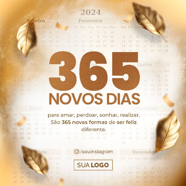 SOCIAL MEDIA - ANO NOVO FELIZ 2024 - NEW YEAR HAPPY 2024 - 40 FEED QUADRADO