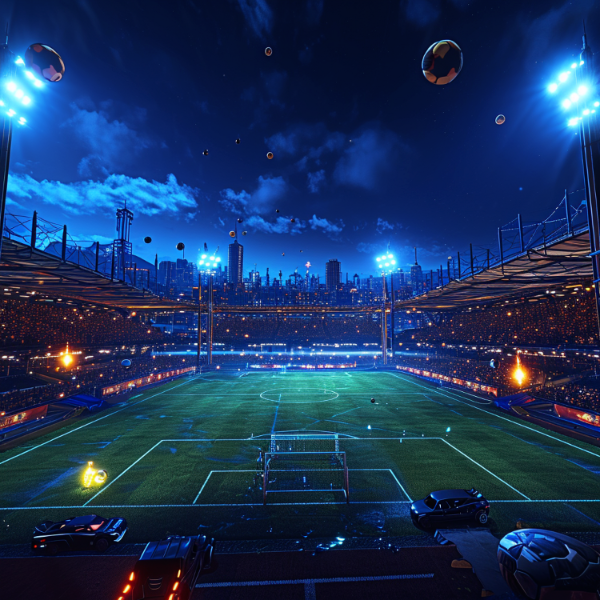 IMAGEM DE ESTADIO COM LUZES PARA COMPOSIÇÃO