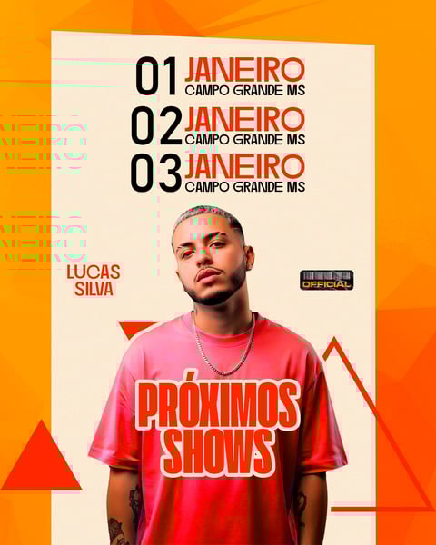 FLYER EVENTO AGENDA PRÓXIMOS SHOWS PSD FEED 25