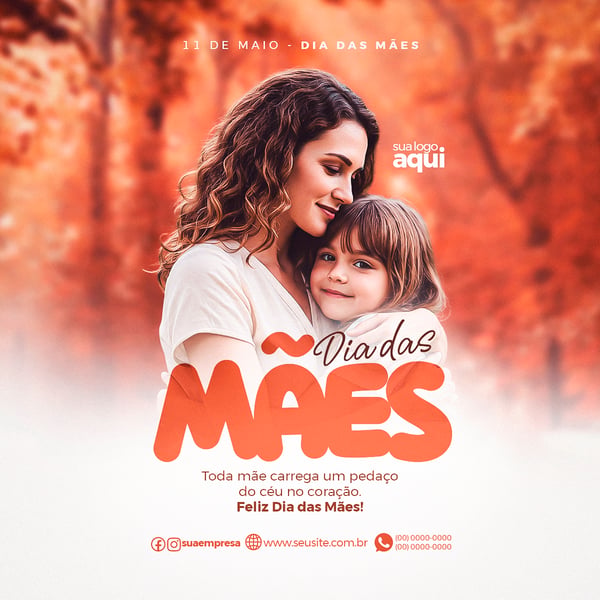 SOCIAL MEDIA DIA DAS MÃES FLYER DATAS COMEMORATIVAS 