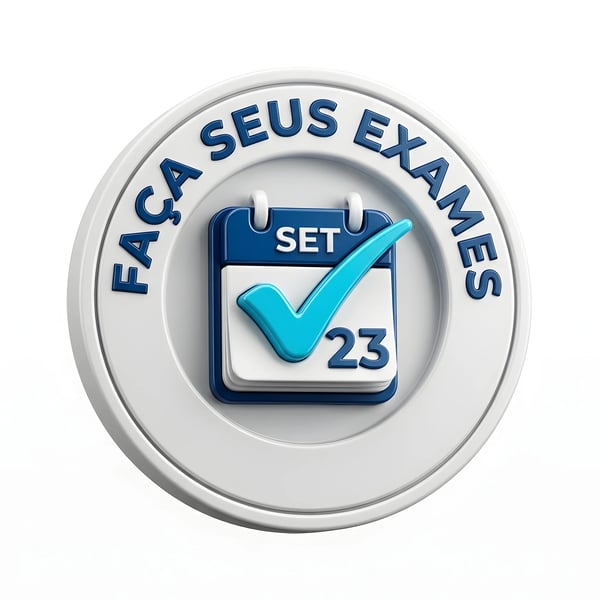 MEDICAL EXAM CALENDAR CHECKMARK STAMP EMBLEM