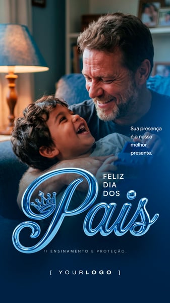 FELIZ DIA DOS PAIS MELHOR PRESENTE SOCIAL MEDIA PSD EDITÁVEL STORY