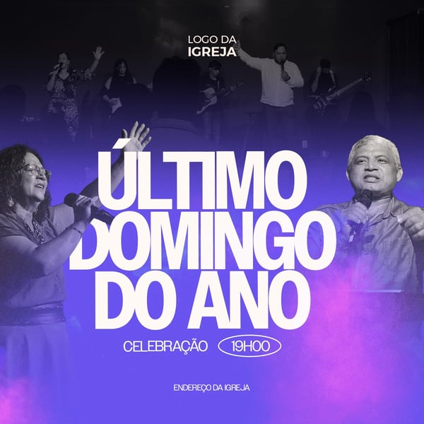 CULTO DE DOMINGO E CELEBRAÇÃO 2 PSD EDITÁVEL