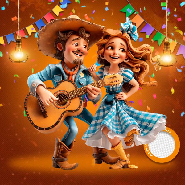 MASCOTES DE FESTA JUNINA MODELO 198