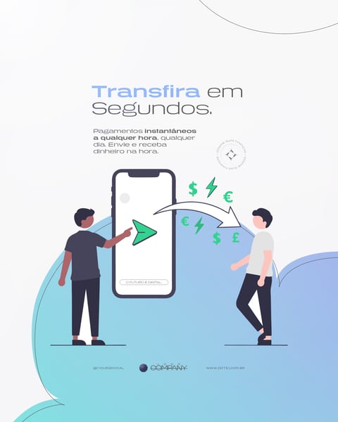 FINTECH E DIGITAL BANKING FINANÇAS MODERNAS SOCIAL MEDIA PSD EDITÁVEL 2