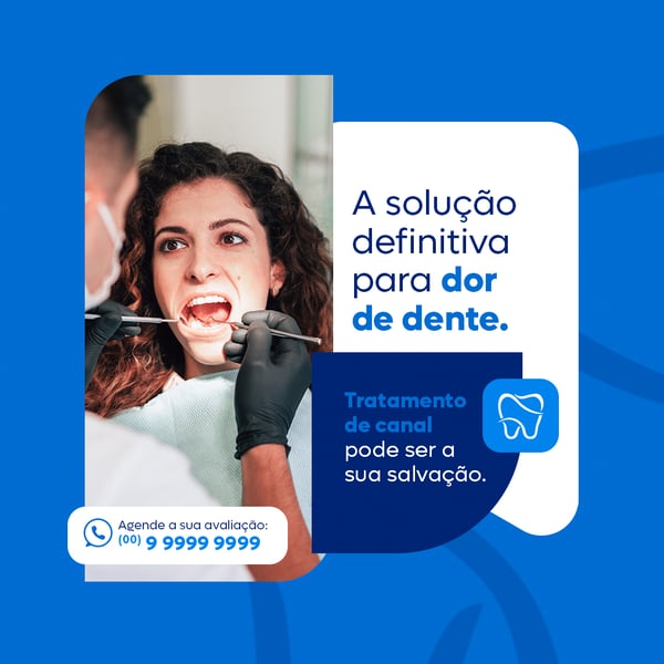 DENTISTA TRATAMENTO DE CANAL FEED PSD EDITÁVEL