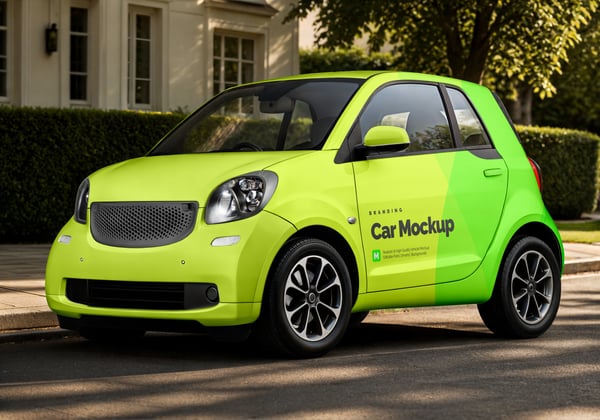 CARRO PSD EDITÁVEL MOCKUP