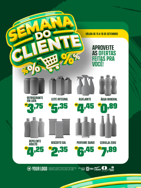 VÁLIDA DE 15 A 18 DE SETEMBRO APROVEITE AS OFERTAS FEITAS PRA VOCÊ 789 CERVEJA SOCIAL MEDIA PSD
