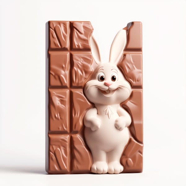 EWA BARRA DE CHOCOLATE COM COELHO BRANCO 3D (43)