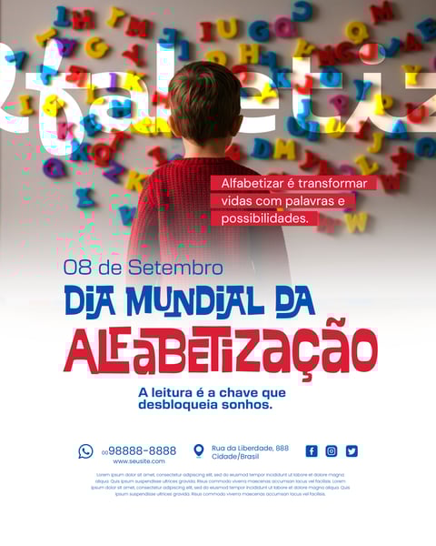 8 DE SETEMBRO DIA MUNDIAL DA ALFABETIZAÇÃO