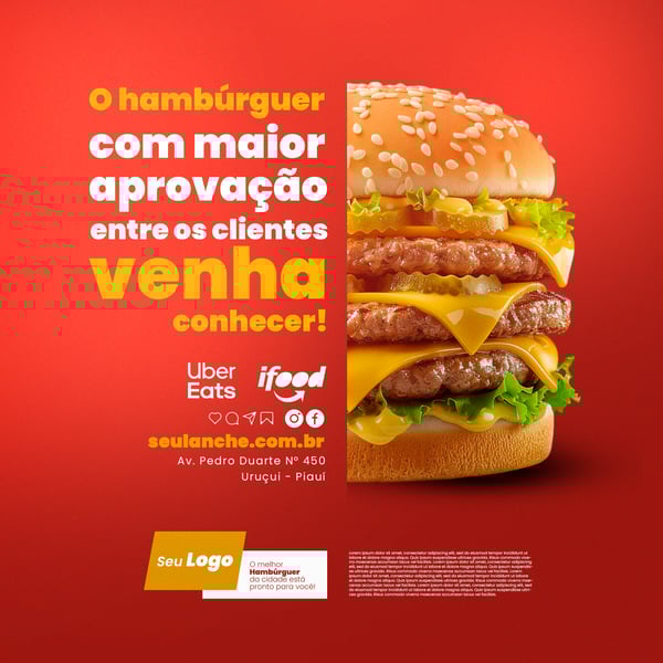 HAMBÚRGUER COM MAIOR APROVAÇÃO NA CIDADE