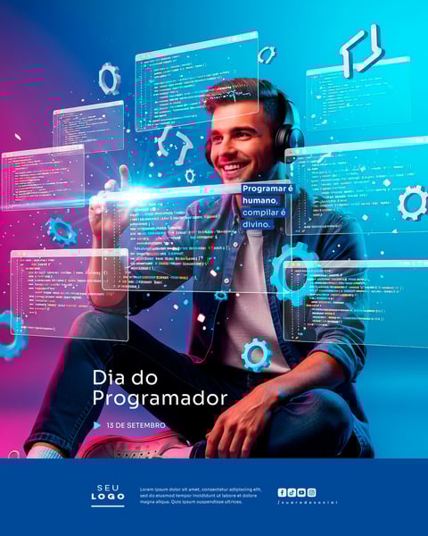 DIA DO PROGRAMADOR 13 DE SETEMBRO SOCIAL MEDIA PSD EDITÁVEL 1