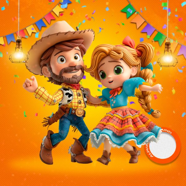 MASCOTES DE FESTA JUNINA MODELO 110