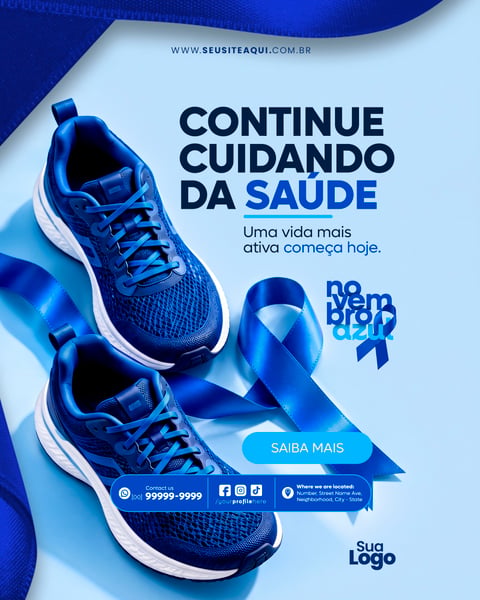 FEED NOVEMBRO AZUL SOCIAL MEDIA PSD EDITÁVEL 11