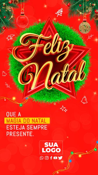 STORY FELIZ NATAL PSD EDITÁVEL