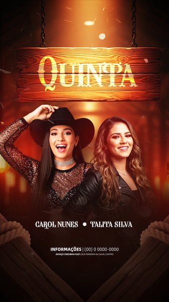 FLYER EVENTOS ARTISTAS SHOWS FESTA - SOCIAL MEDIA PSD EDITÁVEL 6