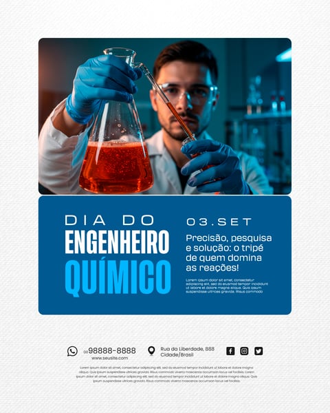 3 DE SETEMBRO DIA DO ENGENHEIRO QUIMICO