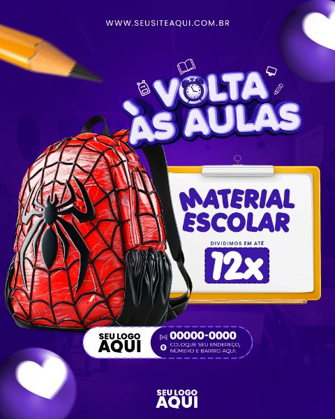 FEED | VOLTA ÀS AULAS | MATRÍCULAS ABERTAS | ESCOLA | PSD EDITÁVEL