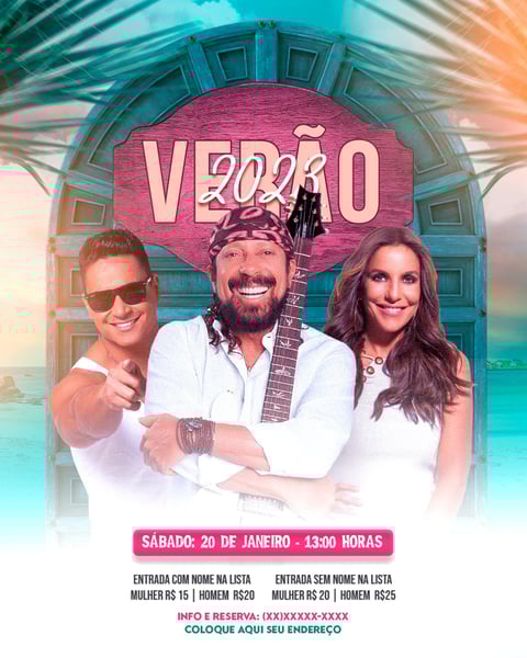 FLYER EVENTO VERÃO FEED