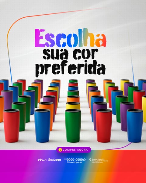 BRINDES COPOS E GARRAFAS TÉRMICAS PERSONALIZADOS SOCIAL MEDIA PSD EDITÁVEL 8