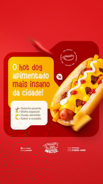 HOT DOG CARDÁPIO LANCHE CACHORRO QUENTE PROMOÇÃO HAMBURGUERIA LANCHONETE PSD EDITÁVEL