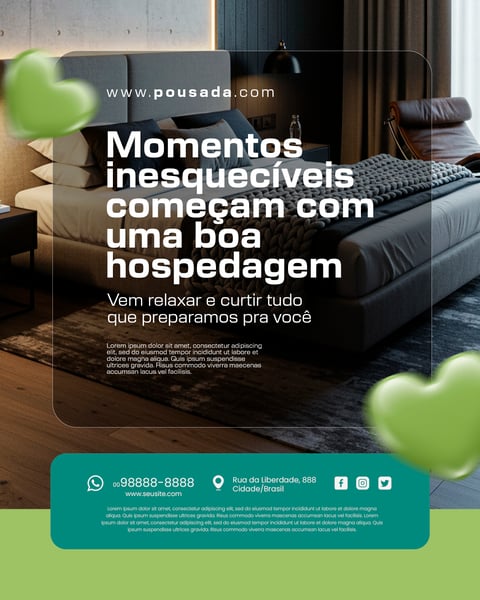 SOCIAL MEDIA HOSPEDAGEM POUSADA 9