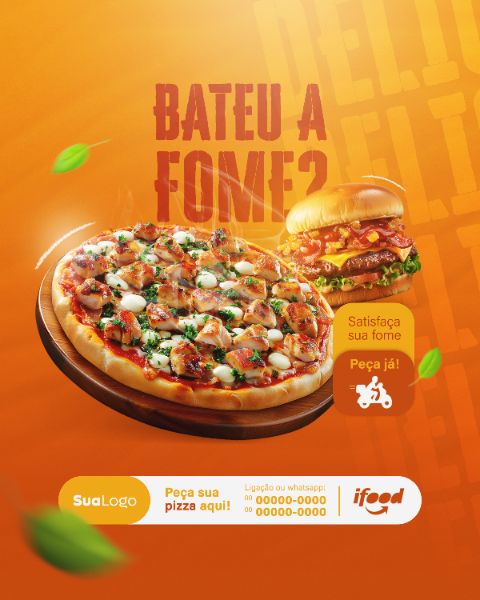 HAMBURGUERIA E PIZZARIA SOCIAL MEDIA POST FEED VERTICAL
