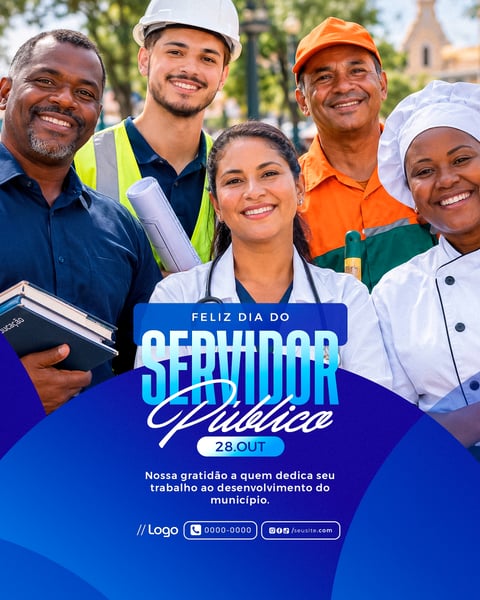 SOCIAL MEDIA DIA DO SERVIDOR PÚBLICO PSD EDITÁVEL 1