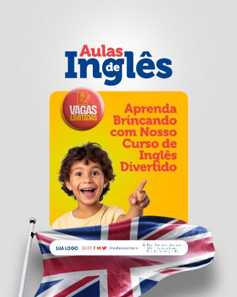 SOCIAL MEDIA - AULAS DE INGLÊS - APRENDA BRINCANDO