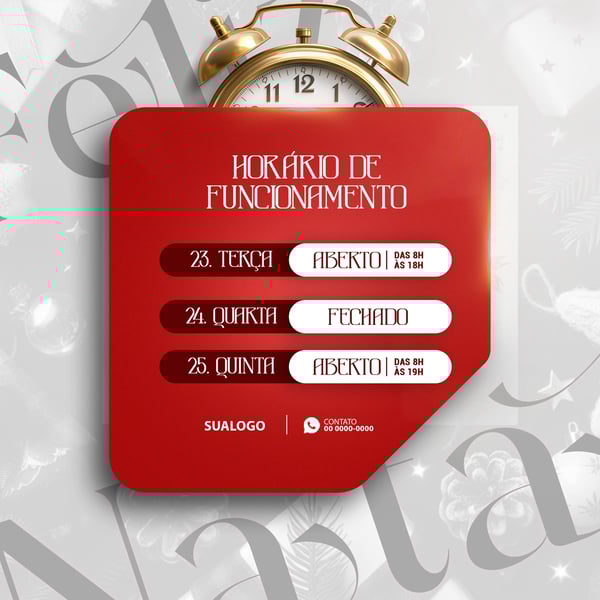 TOT SOCIAL MEDIA FELIZ NATAL HORÁRIO DE NATAL 4