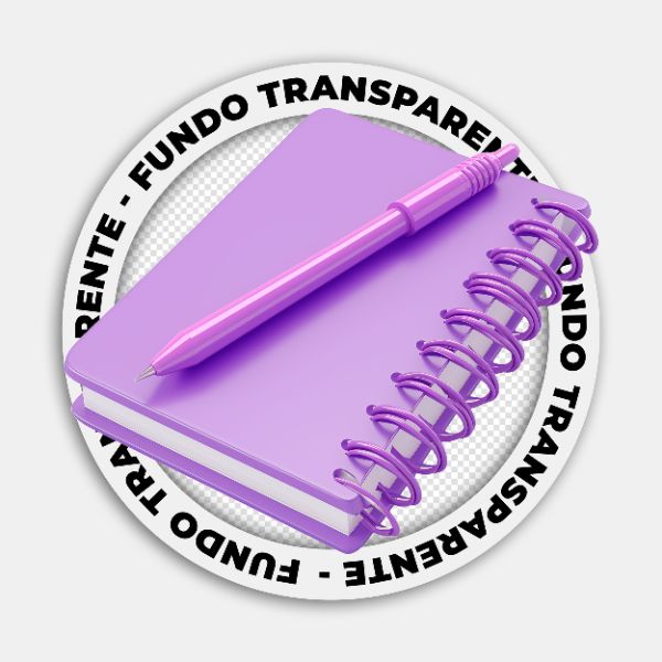 CADERNO DE ANOTAÇÕES | IMAGEM SEM FUNDO | PSD EDITÁVEL