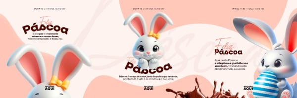 CARROSSEL QUADRADO - FELIZ PÁSCOA | PSD EDITÁVEL