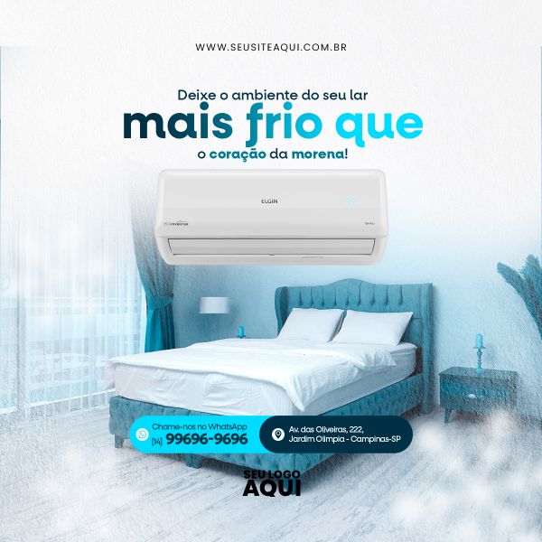 MANUTENÇÃO DE AR CONDICIONADO | SOCIAL MEDIA | PSD EDITÁVEL